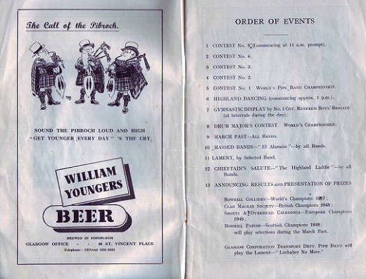 1948 World Championship program order of events